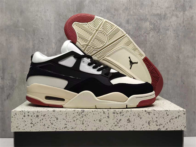 Men's Hot Sale Running weapon Air Jordan 4 Black/White Shoes 0222